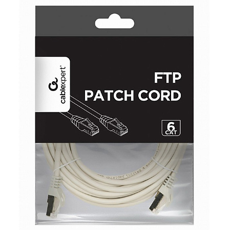 Патч-корд Cablexpert PP6-7.5M, Cat6 FTP , 7,5м, Серый