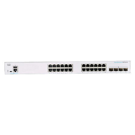 24-port Gigabit Managed Switch Cisco CBS350-24T-4X, 4 x 10G SFP+