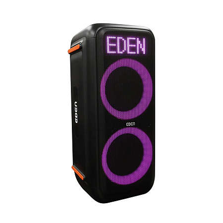 Eden Party Speaker ED-851 120W with 2 Mic 2.4GHz, Waterpfoof (IPX4), Black
