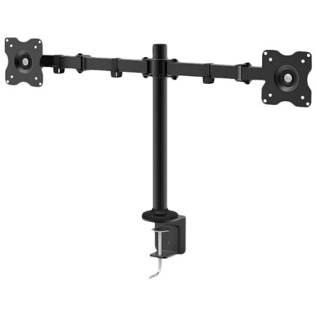 Table/desk stand for 2 monitors CHARMOUNT CT-LCD-DS1803, 10"-27" 75x75,100x100, Tilt/Pvt, up to 10kg