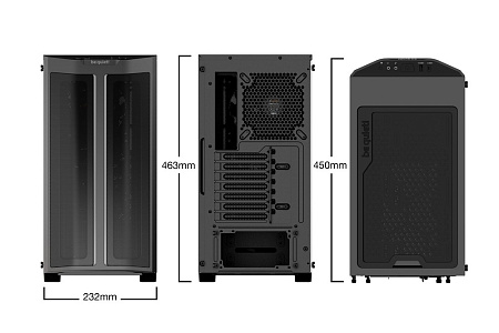 Case ATX be quiet! Pure Base 500FX, w/o PSU, 3x120mm & 1x140mm ARGB, 2xARGB Strips, ARGB Hub, Temper