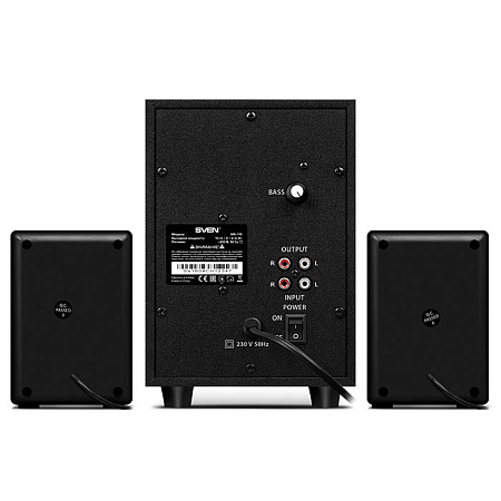 Speakers SVEN "MS-110" Black, 10w / 5w + 2x2.5w / 2.1 Speakers SVEN "MS-110" Black, 10w / 5w + 2x2.5w / 2.1