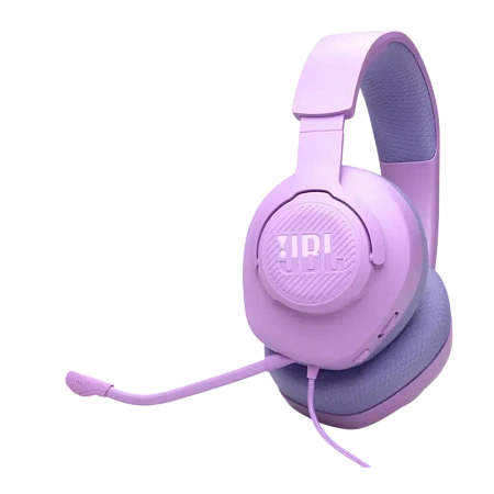 Игровая Гарнитура JBL Quantum 100M2, Проводной аналоговый, Фиолетовый