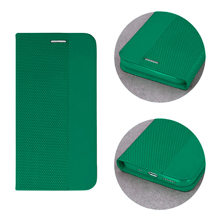 WOO Case Shell Flip Nylon Oppo Reno 12F/12FS 4G, Green WOO Case Shell Flip Nylon Oppo Reno 12F/12FS 4G, Green