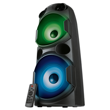 Partybox SVEN "PS-750" 80w, Black, Bluetooth, TWS, Bluetooth, FM, USB, microSD, 2x4400mA*h