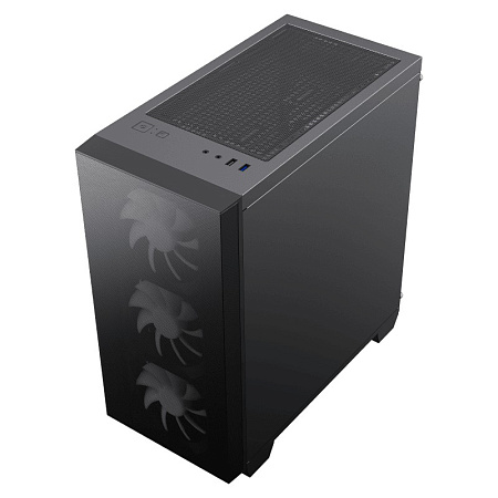 Case mATX GAMEMAX Aero Mini, w/o PSU, 0.6mm, 4x120mm ARGB, ARGB Hub, Front Mesh, Tempered Glass, DF,