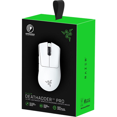Gaming Wireless Mouse Razer DeathAdder V3 Pro, 30к dpi, 5 buttons, 70G, 750IPS, Opt.SW, 63g, On-Boar Gaming Wireless Mouse Razer DeathAdder V3 Pro, 30к dpi, 5 buttons, 70G, 750IPS, Opt.SW, 63g, On-Boar