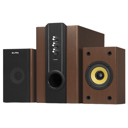 Speakers SVEN "SPS-820" Wooden, 38w / 18w + 2x10w / 2.1 Speakers SVEN "SPS-820" Wooden, 38w / 18w + 2x10w / 2.1