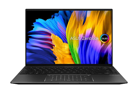 Ноутбук 14" ASUS Zenbook 14X OLED UM5401QA, Jade Black, AMD Ryzen 5 5600H, 8Гб/512Гб, Без ОС