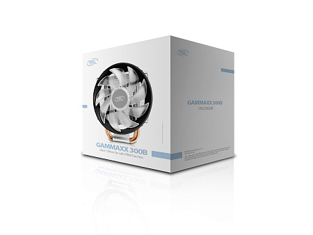 AC Deepcool "GAMMAXX 300B" (17.8-21dBA, 40CFM, 120mm, Blue LED, PWM, 130W, 440g.) AC Deepcool "GAMMAXX 300B" (17.8-21dBA, 40CFM, 120mm, Blue LED, PWM, 130W, 440g.)