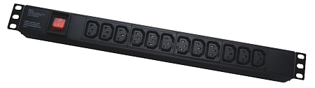 19" 1U IEC type, PDU-IE0021, 12 ports, 16A, 1.8M, APC Electronic