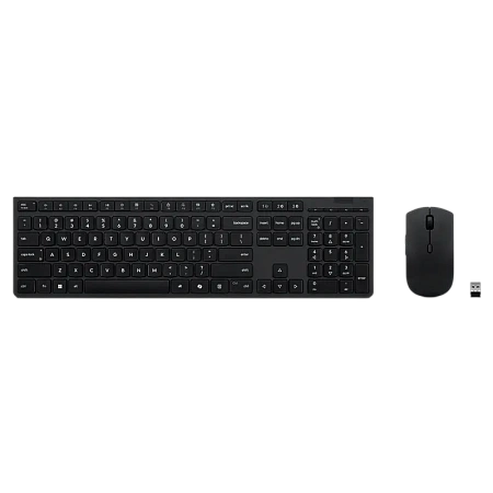Клавиатура и мышь Lenovo 4X31R64342, Беспроводное, Чёрный