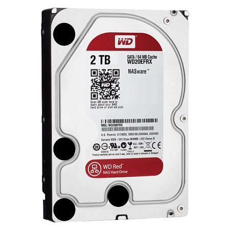 3.5" HDD  2.0TB-SATA - 64MB  Western Digital " Red Plus (WD20EFRX)", NAS, CMR  