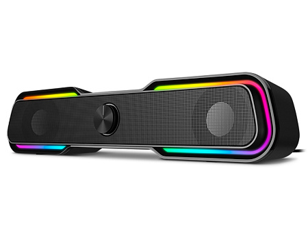 Speakers SVEN "450" Black, 10w, USB power / DC 5V, RGB Light