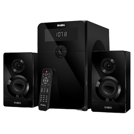 Speakers SVEN "MS-2250" SD-card, USB, FM, remote control, Bluetooth, Black, 80w/50w + 2x15w/2.1