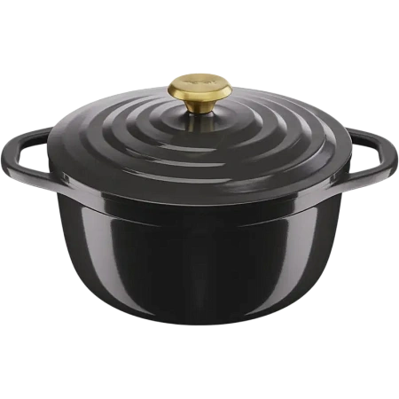 Кастрюля Tefal E2554604, 4,7л, 24см, Чёрный