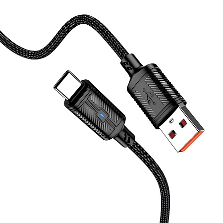 Jokade Cable USB to Type- C 3A 1.2m Intelligent Power-off JA049, Black