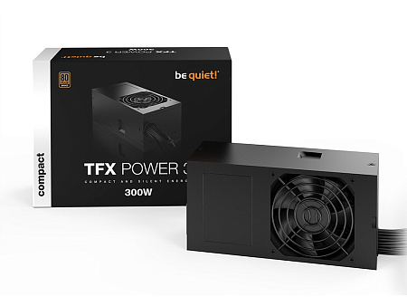 Power Supply TFX 300W be quiet! POWER 3, 80mm, Active PFC, DC/DC, Temperature control fan, Flat cabl