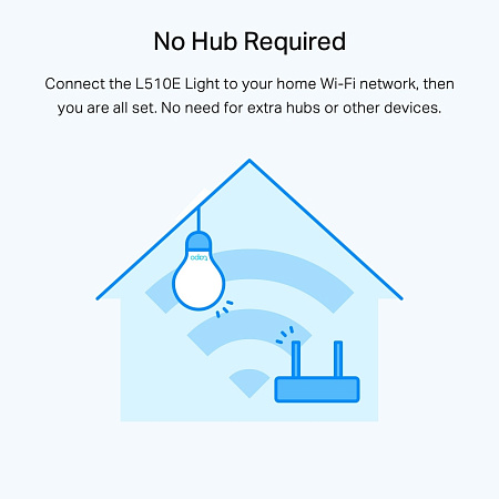 TP-LINK "Tapo L510E(2-pack)", Smart Wi-Fi LED Bulb with Dimmable Light, 2700K, 806lm
