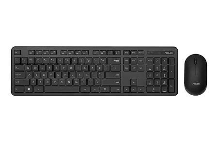Wireless Keyboard & Mouse Asus CW100, 12 Fn keys, Slim, Low Profile, Low-noise, 800-1600dpi, 3 butto