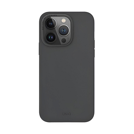 Uniq Case for iPhone 15 Pro Hybrid Magclik Charging Lino Hue, Black