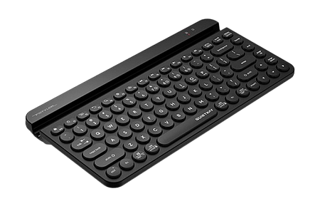 Wireless Keyboard A4Tech FBK30, Compact, Low Profile, Round Keycaps, Quiet Key, Smartphone Cradle, 1