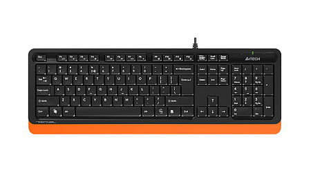 Keyboard A4Tech FK10, Multimedia Hot Keys, Laser Inscribed Keys , Splash Proof, 1.5m, USB, EN/RU/RO,