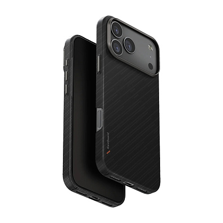 Uniq Case for iPhone 17 Pro (2025) Hybrid Magclick Keva Edge, Carbon Black