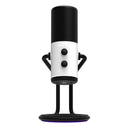 Microphones NZXT Capsule, Cardioid polar pattern, Internal shock mounting, USB, 24-bit/96kHz, White
