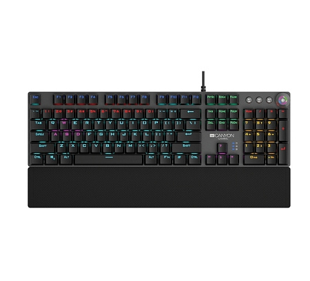 Клавиатура Canyon Nightfall, Проводное, Чёрный Клавиатура Canyon Nightfall, Проводное, Чёрный