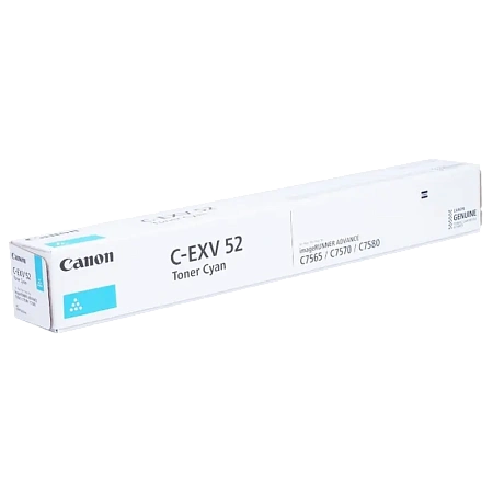 Тонер Canon C-EXV52, Голубой,бумага ,чернила, Opc, тонер, dvd, duracell, батарейки