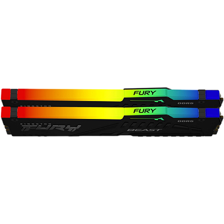 .16GB DDR5-6000MHz  Kingston FURY Beast RGB (Kit of 2x8GB)  (KF560C40BBAK2-16), CL40-40-40, 1.35V, B