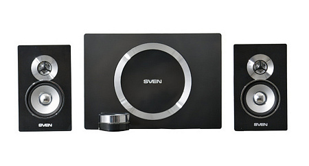 Speakers SVEN "MS-1085" Black / Silver, 46w / 20w + 2x13w / 2.1 Speakers SVEN "MS-1085" Black / Silver, 46w / 20w + 2x13w / 2.1