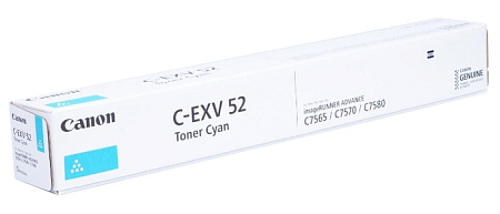 Toner Canon C-EXV52 Cyan (xxxg/appr. 66 500 pages 5%) for iR ADV C75xxi, DX C77xxi