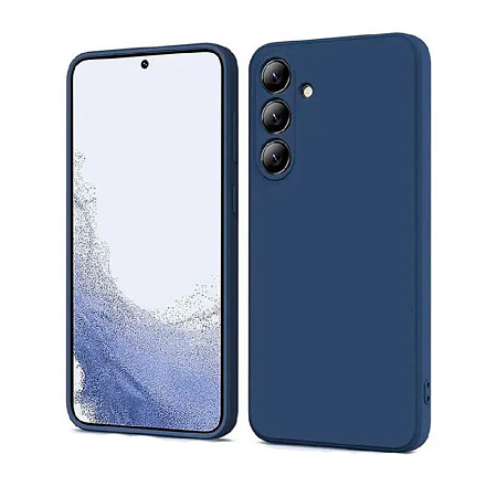 WOO Case Liquid Silicone Samsung A55 5G, Blue WOO Case Liquid Silicone Samsung A55 5G, Blue