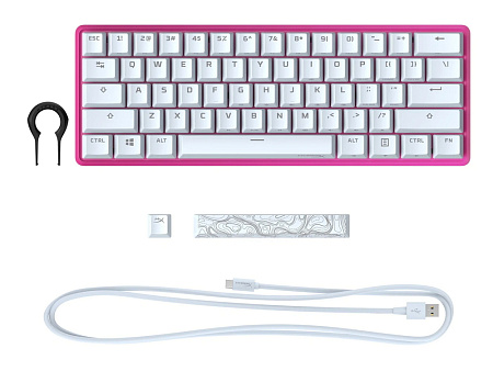 Клавиатура HyperX Alloy Origins 65, Проводное, Чёрный