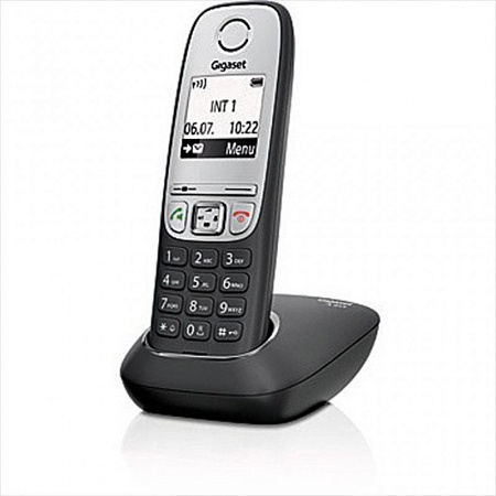 DECT/GAP Phone Gigaset A415 Black/Silver, Alphanumeric B/W illuminated TFT 1.8", AOH, Caller ID, Handsfree,Large numbers,illuminated keyboard,Standby , iphone, xiaomi, samsung, oppo, чехол, стекло