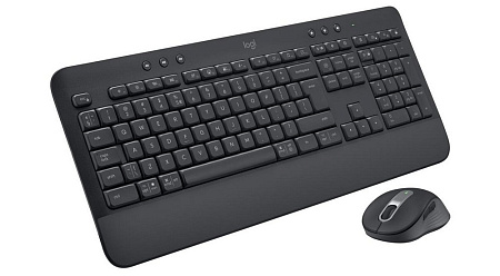 Wireless Keyboard & Mouse Logitech MK650, Quiet typing, Palm rest, Media сontrols, 4000dpi, 5 button