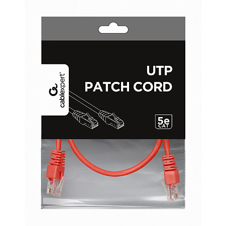 0.25m, Patch Cord Red, PP12-0.25M/R, Cat.5E, Cablexpert, molded strain relief 50u" plugs 0.25m, Patch Cord Red, PP12-0.25M/R, Cat.5E, Cablexpert, molded strain relief 50u" plugs
