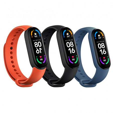 Mi Smart Band 6 Strap (3 pack) Black/Orange/Blue Mi Smart Band 6 Strap (3 pack) Black/Orange/Blue