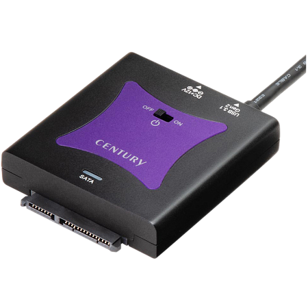 3.5" / 2.5"  to USB3.1 Gen2  Adapter for SATA HDD/SSD, Century "CRASU31", PSU