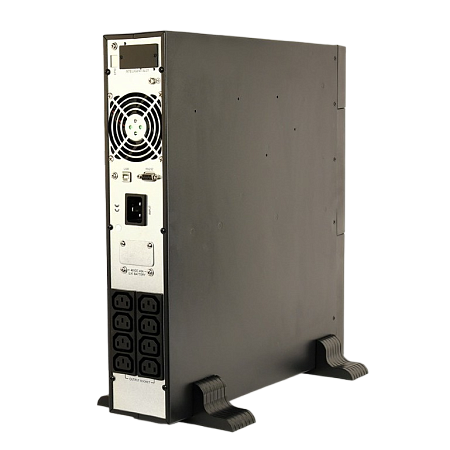 UPS Gembird EG-UPSO-RACK-2000,2000VA/1800W,Rack/Tower,Online,Sinewave,LCD,AVR,USB,RS845,SNMP,8xIEC
