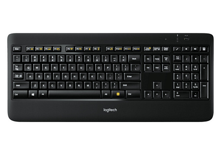 Клавиатура Logitech K800, Беспроводное, Чёрный