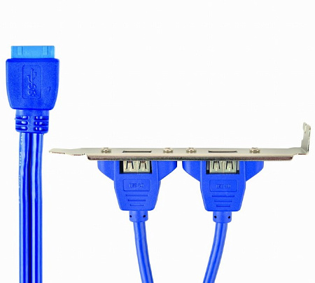 Кабель Cableexpert CC-USB3-RECEPTACLE, Синий