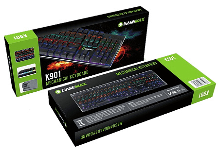 Клавиатура Gamemax KG901, Проводное, Чёрный