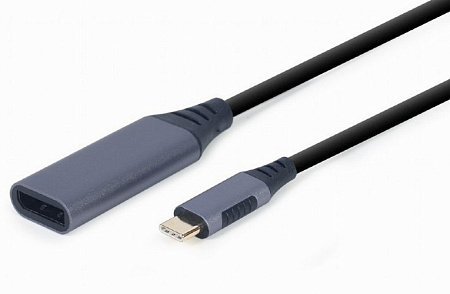 Адаптер USB APC Electronic A-USB3C-DPF-01, USB Type-C - DisplayPort (M), 0,15м, Серый