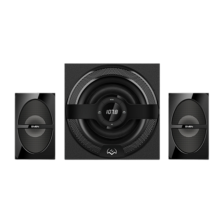Speakers SVEN "MS-2085" SD-card, USB, FM, remote control, Bluetooth, Black, 60w/30w + 2x15w/2.1 Speakers SVEN "MS-2085" SD-card, USB, FM, remote control, Bluetooth, Black, 60w/30w + 2x15w/2.1