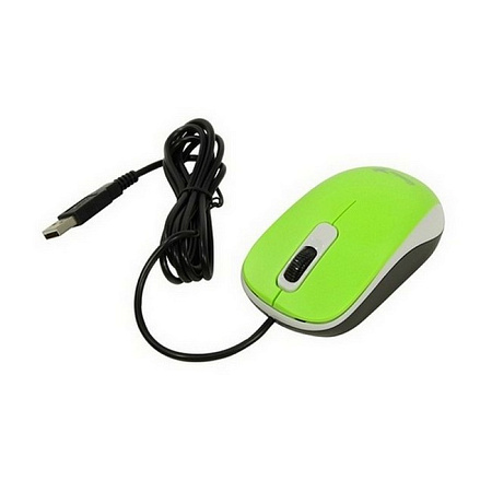 Mouse Genius DX-110, 1000 dpi, 3 buttons, Ambidextrous, 85g, 1.5m, USB, Green
