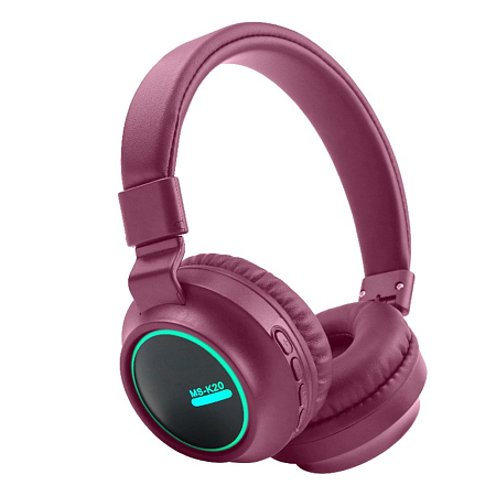 Musen Wireless Headphones on ear MS-K20, Red