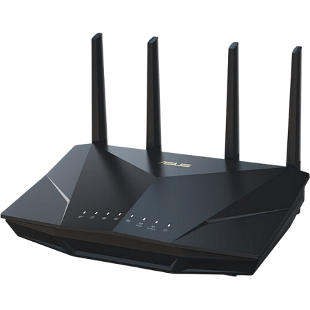 Wi-Fi 6 Dual Band ASUS Router "RT-AX5400", 5400Mbps, OFDMA, Gbit Ports, USB3.2